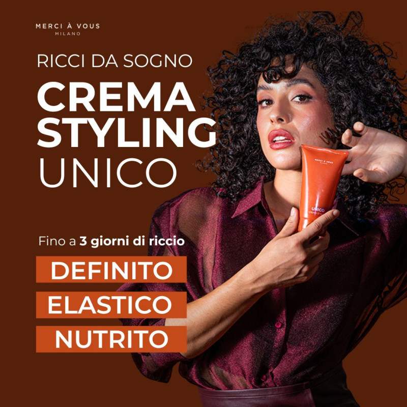Styling cream for curly or wavy hair